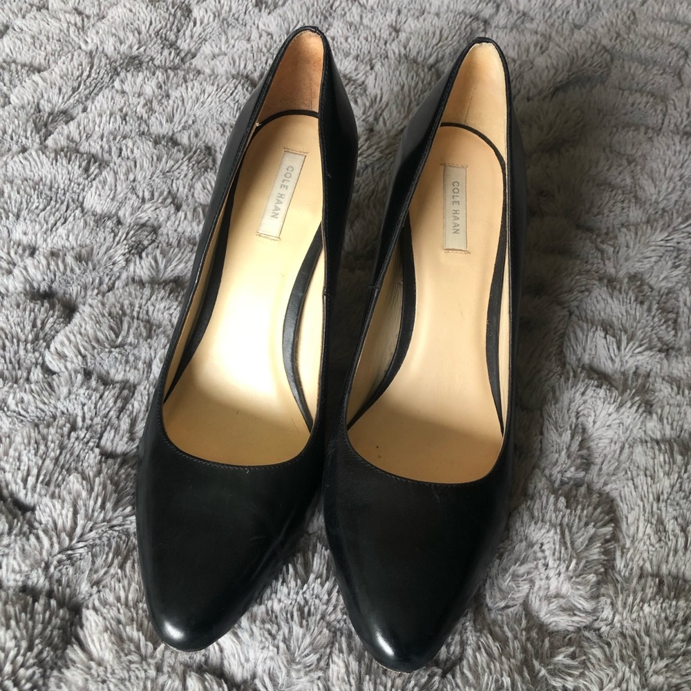 Black Cole Haan Courtroom Heels